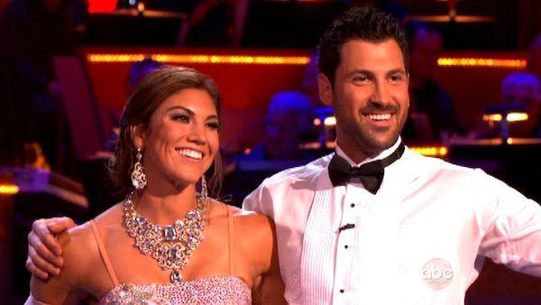 U.S. soccer star Hope Solo and her partner Maksim Chmerkovskiy received 21 out of 30 from the judges for their Viennese Waltz on the season premiere of 'Dancing With The Stars.'