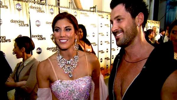 Hope Solo talks to OnTheRedCarpet.com after the premiere of 'Dancing With The Stars' on September 19, 2011.