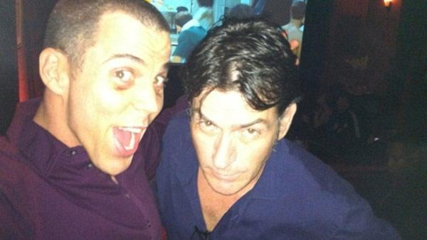 Steve-O and Charlie Sheen appear in this photo taken at the Comedy Central Roast of Charlie Sheen, posted on Sheens Twitter page on Sept. 20, 2011. - Provided courtesy of whosay.com/charliesheen/photos/70841 Steve-O and Charlie Sheen appear in this photo taken at the Comedy Central Roast of Charlie Sheen, posted on Sheens Twitter page on Sept. 20, 2011. - Provided courtesy of whosay.com/charliesheen/photos/70841