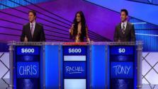 Chris Balish, Rachel Smith and Tony Cabrera appear on a special edition of Jeopardy! - Provided courtesy of OTRC