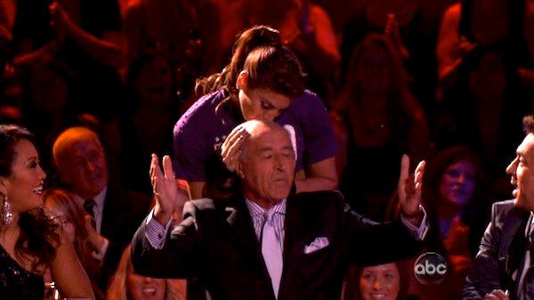 U.S. soccer star Hope Solo and her partner Maksim Chmerkovskiy appear on 'Dancing With The Stars' on Monday, Sept. 26, 2011, for the 13th season's second round of performances.