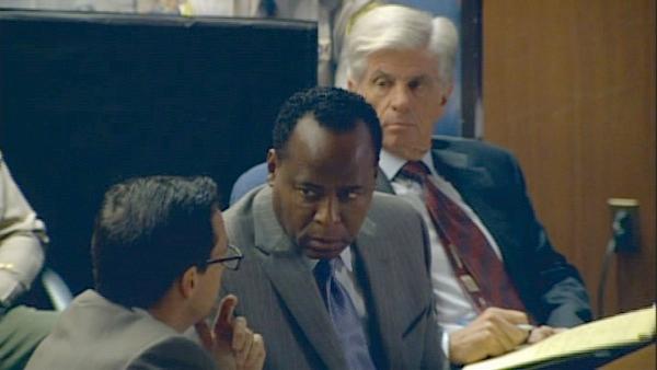 Dr. Conrad Murray speaks to one of his attorneys during opening statements on Sept. 27, 2011. Murray, accused of killing Michael Jackson, has pleaded not guilty to involuntary manslaughter. - Provided courtesy of OTRC Dr. Conrad Murray speaks to one of his attorneys during opening statements on Sept. 27, 2011. Murray, accused of killing Michael Jackson, has pleaded not guilty to involuntary manslaughter. - Provided courtesy of OTRC