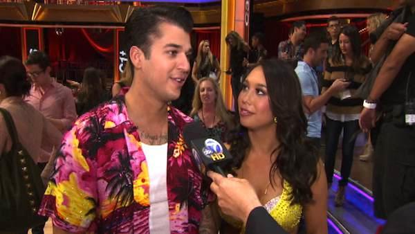 Rob Kardashian talks to OnTheRedCarpet.com after the second results show of season 13 of Dancing With The Stars, on Sep. 27, 2011. - Provided courtesy of AP