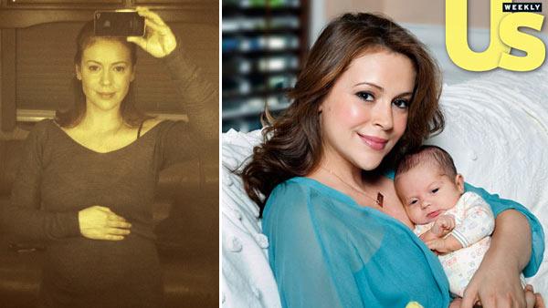 Actress Alyssa Milano appears in a photo posted on her official website on Monday, March 14, 2011. / Alyssa Milano appears in a photo from the September 28 issue of Us Weekly magazine. - Provided courtesy of alyssa.com / Us Weekly