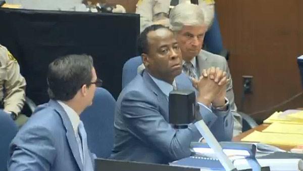 Sept. 29, 2011: Dr. Conrad Murray, charged in Michael Jackson's death, appears in court at his involuntary manslaughter trial.