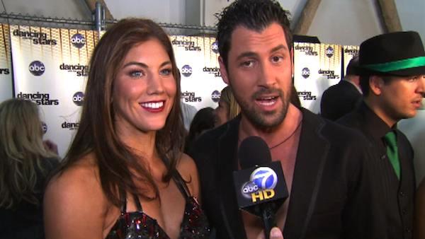 Hope Solo talks to OnTheRedCarpet.com after third 'Dancing With The Stars' results show on Oct. 4, 2011.