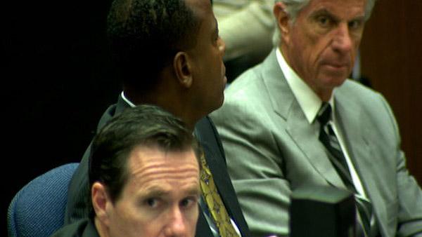 Oct. 5, 2011: Conrad Murray appears between his attorneys, Ed Chernoff (bottom) and Michael Flanagan at his involuntary manslaughter trial. Oct. 5, 2011: Conrad Murray appears between his attorneys, Ed Chernoff (bottom) and Michael Flanagan at his involuntary manslaughter trial.