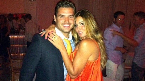 Rachel Uchitel and Matt Hahn appear in a photo posted on Hahn's official Twitter account on June 26, 2011.