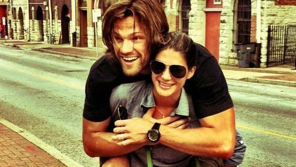 Jared Padalecki and Genevieve Cortese appear in a photo posted on Padalecki's official Twitter page on June 5, 2011.