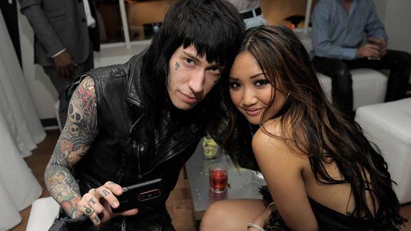 Trace Cyrus and Brenda Song appear in a photo posted on Cyrus Twitter page