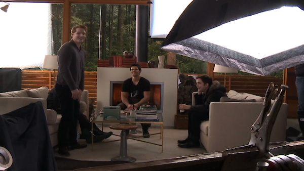 Robert Pattinson and Taylor Lautner shoot a scene for their movie 'The Twilight Saga: Breaking Dawn' in 2011.