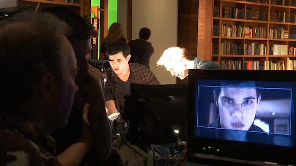Robert Pattinson and Taylor Lautner shoot a scene for their movie 'The Twilight Saga: Breaking Dawn' in 2011.