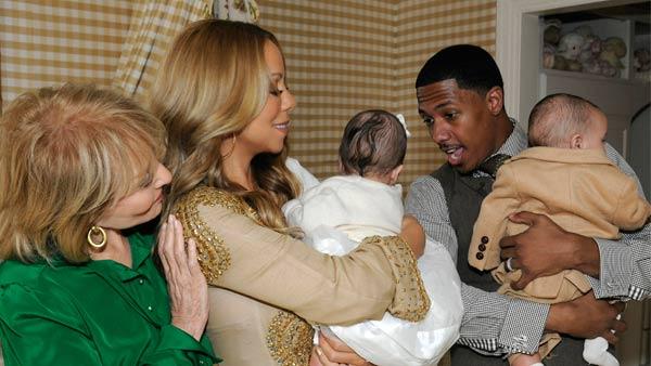 Mariah Carey, Barbara Walters, Nick Cannon and Moroccan and Monroe appear in a still from 20/20. - Provided courtesy of ABC / Donna Svennevik Mariah Carey, Barbara Walters, Nick Cannon and Moroccan and Monroe appear in a still from 20/20. - Provided courtesy of ABC / Donna Svennevik