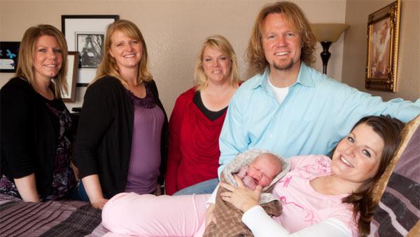Kody and Robyn Brown welcomed their first child together - and his 17th - on Oct. 26, 2011. They are pictured with their son, as well as with his other three wives - Meri, Janelle and Christine - in this photo provided by the TLC cable network. - Provided courtesy of TLC Kody and Robyn Brown welcomed their first child together - and his 17th - on Oct. 26, 2011. They are pictured with their son, as well as with his other three wives - Meri, Janelle and Christine - in this photo provided by the TLC cable network. - Provided courtesy of TLC