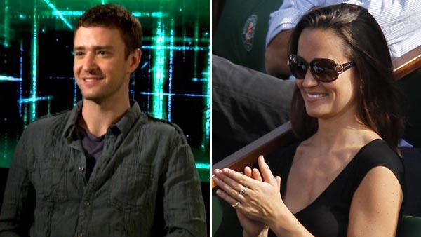 Justin Timberlake talks to OnTheRedCarpet.com about In Time. / Pippa Middleton, sister of Kate, Duchess of Cambridge, watches a French Open tennis tournament, at the Roland Garros stadium in Paris, Monday, May 30, 2011. - Provided courtesy of OTRC / OTRC / AP / Christophe Ena Justin Timberlake talks to OnTheRedCarpet.com about In Time. / Pippa Middleton, sister of Kate, Duchess of Cambridge, watches a French Open tennis tournament, at the Roland Garros stadium in Paris, Monday, May 30, 2011. - Provided courtesy of OTRC / OTRC / AP / Christophe Ena