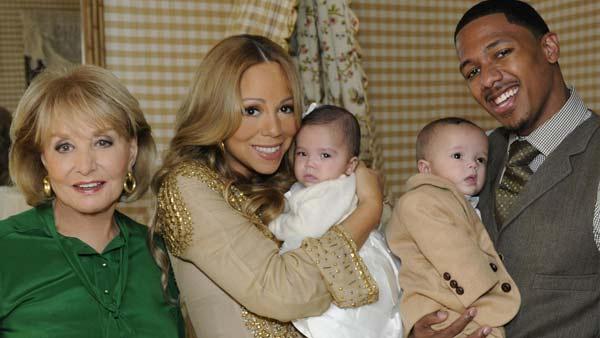 Mariah Carey, Barbara Walters, Nick Cannon and Moroccan and Monroe appear in a still from 20/20. - Provided courtesy of ABC / Donna Svennevik Mariah Carey, Barbara Walters, Nick Cannon and Moroccan and Monroe appear in a still from 20/20. - Provided courtesy of ABC / Donna Svennevik