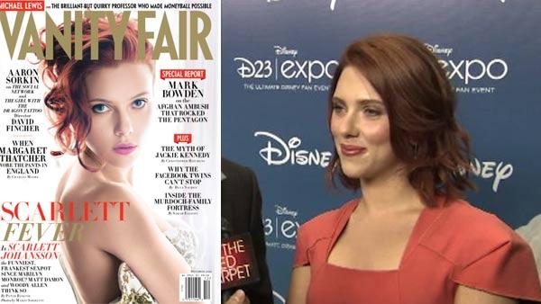 Scarlett Johansson appears on the cover of Vanity Fairs December 2011 issue. / Scarlett Johansson and Jeremy Renner appear at Comic-Con in August 2011. - Provided courtesy of OTRC / Vanity Fair Scarlett Johansson appears on the cover of Vanity Fairs December 2011 issue. / Scarlett Johansson and Jeremy Renner appear at Comic-Con in August 2011. - Provided courtesy of OTRC / Vanity Fair
