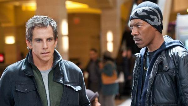 Ben Stiller and Eddie Murphy appear in a still from the 2011 film, Tower Heist. - Provided courtesy of Universal Pictures / David Lee Ben Stiller and Eddie Murphy appear in a still from the 2011 film, Tower Heist. - Provided courtesy of Universal Pictures / David Lee