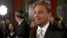 Leonardo DiCaprio talks to OnTheRedCarpet.com host Chris Balish at the premiere of J. Edgar in Los Angeles on Nov. 3, 2011. - Provided courtesy of OTRC