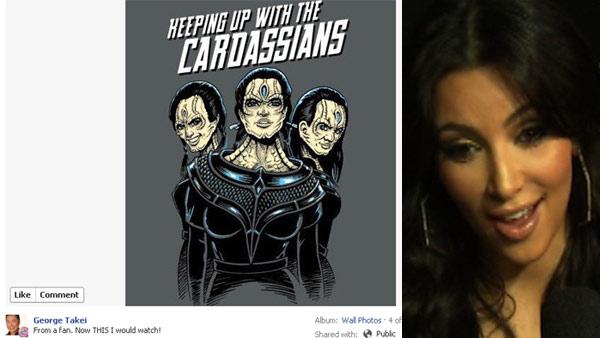 George Takei jokes about Kardashians on facebook