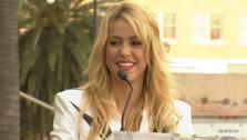 Singer Shakira receives a star on the Hollywood Walk of Fame in Los Angeles Tuesday, Nov. 8, 2011. - Provided courtesy of OTRC