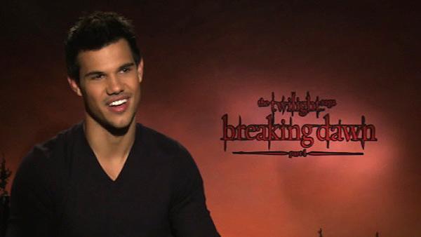 Taylor Lautner talks to OnTheRedCarpet.com about The Twilight Saga: Breaking Dawn in a press junket in November 2011. - Provided courtesy of OTRC Taylor Lautner talks to OnTheRedCarpet.com about The Twilight Saga: Breaking Dawn in a press junket in November 2011. - Provided courtesy of OTRC