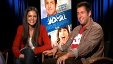 Katie Holmes and Adam Sandler talk to OnTheRedCarpet.com about Jack and Jill. - Provided courtesy of OTRC