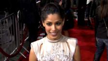 Freida Pinto talks to OnTheRedCarpet.com at the premiere of Immortals. - Provided courtesy of OTRC