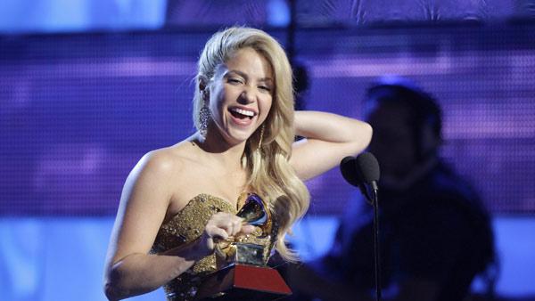 Shakira accepts the person of the year award at the 12th Annual Latin Grammy Awards on Thursday, Nov. 10, 2011 in Las Vegas. - Provided courtesy of AP / Julie Jacobson Shakira accepts the person of the year award at the 12th Annual Latin Grammy Awards on Thursday, Nov. 10, 2011 in Las Vegas. - Provided courtesy of AP / Julie Jacobson