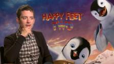Elijah Wood speaks to OnTheRedCarpet.com about the movie Happy Feet Two at a press junket for the film in Los Angeles in November 2011. - Provided courtesy of OTRC