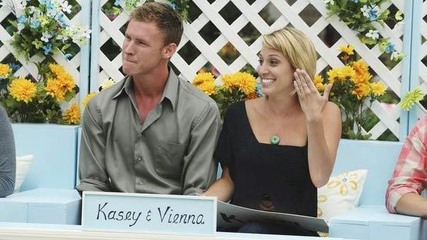 Vanessa Girardi and Kasey Kahl in a promotional photo from The Bachelor Pad in 2011. - Provided courtesy of ABC Vanessa Girardi and Kasey Kahl in a promotional photo from The Bachelor Pad in 2011. - Provided courtesy of ABC