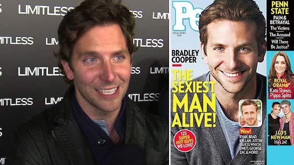 Bradley Cooper appears on the cover of People magazine in November 2011, is named Sexiest Man Alive. / Bradley Cooper talks to OnTheRedCarpet.com at the Hollywood premiere of Limitless. - Provided courtesy of OTRC / People / Time Inc. Bradley Cooper appears on the cover of People magazine in November 2011, is named Sexiest Man Alive. / Bradley Cooper talks to OnTheRedCarpet.com at the Hollywood premiere of Limitless. - Provided courtesy of OTRC / People / Time Inc.