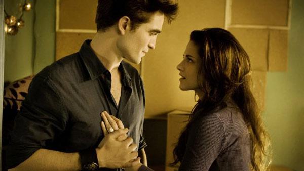 Robert Pattinson and Kristen Stewart appear in a still from the 2011 film, The Twilight Saga: Breaking Dawn - Part I. - Provided courtesy of Summit Entertainment / Andrew Cooper Robert Pattinson and Kristen Stewart appear in a still from the 2011 film, The Twilight Saga: Breaking Dawn - Part I. - Provided courtesy of Summit Entertainment / Andrew Cooper