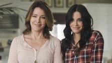 Christa Miller and Courteney Cox appear in a still from Cougar Town. - Provided courtesy of ABC / Michael Ansell