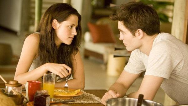 Robert Pattinson and Kristen Stewart appear in a still from the 2011 film, The Twilight Saga: Breaking Dawn - Part I. - Provided courtesy of Summit Entertainment / Andrew Cooper Robert Pattinson and Kristen Stewart appear in a still from the 2011 film, The Twilight Saga: Breaking Dawn - Part I. - Provided courtesy of Summit Entertainment / Andrew Cooper