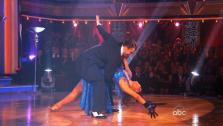 Keeping Up With The Kardashians star Rob Kardashian and his partner Cheryl Burke during their freestyle dance on Dancing With The Stars on November 21, 2011. - Provided courtesy of OTRC