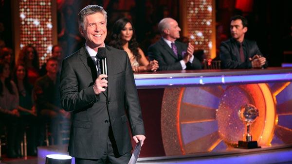 Tom Bergeron hosts Dancing With The Stars which airs every Monday and Tuesday on ABC. Who will win this season? - Provided courtesy of ABC Tom Bergeron hosts Dancing With The Stars which airs every Monday and Tuesday on ABC. Who will win this season? - Provided courtesy of ABC