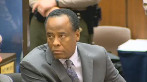 Dr. Conrad Murray appears at his sentencing for involuntary manslaughter in the death of Michael Jackson on Tuesday, Nov. 29, 2011. - Provided courtesy of OTRC Dr. Conrad Murray appears at his sentencing for involuntary manslaughter in the death of Michael Jackson on Tuesday, Nov. 29, 2011. - Provided courtesy of OTRC