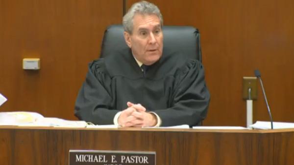 Judge Michael Pastor appears at the sentencing of Dr. Conrad Murray at Los Angeles Superior Court on Nov. 29, 2011. Murray was on November 7 convicted of involuntary manslaughter in the death of Michael Jackson.