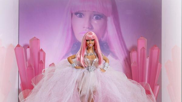 Nicki Minaj and her Barbie doll appear in a publicity photo provided by Mattel. - Provided courtesy of Mattel Nicki Minaj and her Barbie doll appear in a publicity photo provided by Mattel. - Provided courtesy of Mattel