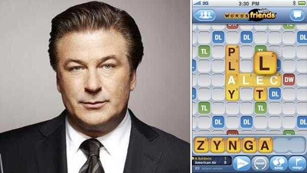 Alec Baldwin appears in promotional still from the 30 Rock. / A Words With Friends screen grab provided by Zynga. - Provided courtesy of NBC / Zynga Alec Baldwin appears in promotional still from the 30 Rock. / A Words With Friends screen grab provided by Zynga. - Provided courtesy of NBC / Zynga