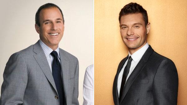 Ryan Seacrest in an undated still from Foxs American Idol. / Matt Lauer appears in an undated promotional still for The Today Show. - Provided courtesy of Fox / NBC Ryan Seacrest in an undated still from Foxs American Idol. / Matt Lauer appears in an undated promotional still for The Today Show. - Provided courtesy of Fox / NBC