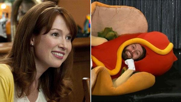 Ellie Kemper appears in a promotional photo for the 2011 film Bridesmaids. / Michael Koman appears in a still from Conan. - Provided courtesy of Universal Pictures / TBS Ellie Kemper appears in a promotional photo for the 2011 film Bridesmaids. / Michael Koman appears in a still from Conan. - Provided courtesy of Universal Pictures / TBS