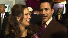 Robert Downey Jr. and his wife Susan talk to OnTheRedCarpet.com at the premiere of Sherlock Holmes: A Game of Shadows on Dec. 6, 2011. - Provided courtesy of OTRC