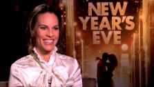 Hilary Swank talks to OnTheRedCarpet.com in a press junket for New Years Eve. - Provided courtesy of OTRC
