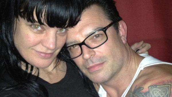 Pauley Perrette and Thomas Arklie appear in a photo posted on the actress' official Twitter account on November 19, 2011.