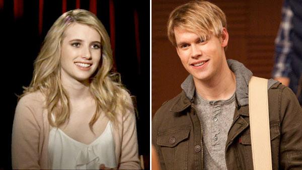 Emma Roberts talks to OnTheRedCarpet.com in a press junket for Scream 4. / Chord Overstreet appears in a still from the December 6 episode of Glee. - Provided courtesy of OTRC / FOX / Adam Rose Emma Roberts talks to OnTheRedCarpet.com in a press junket for Scream 4. / Chord Overstreet appears in a still from the December 6 episode of Glee. - Provided courtesy of OTRC / FOX / Adam Rose