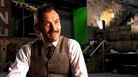 Jude Law talks Sherlock Holmes: A Game of Shadows in this promotional video provided by Warner Bros. Pictures in December 2011.