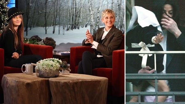 Paris Jackson and Ellen DeGeneres appear on The Ellen DeGeneres Show. / Michael Jackson holds his daughter Paris Katherine as he stands in the window of his suite in the Adlon hotel in Berlin, Thursday, Nov. 21, 2002. - Provided courtesy of Michael Rozman / Warner Bros. / AP Photo / Jockel Finck Paris Jackson and Ellen DeGeneres appear on The Ellen DeGeneres Show. / Michael Jackson holds his daughter Paris Katherine as he stands in the window of his suite in the Adlon hotel in Berlin, Thursday, Nov. 21, 2002. - Provided courtesy of Michael Rozman / Warner Bros. / AP Photo / Jockel Finck