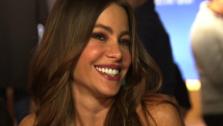 Sofia Vergara talks to OnTheRedCarpet.com after announcing the nominations for the 2012 Golden Globe Awards on Dec. 15, 2011. - Provided courtesy of OTRC